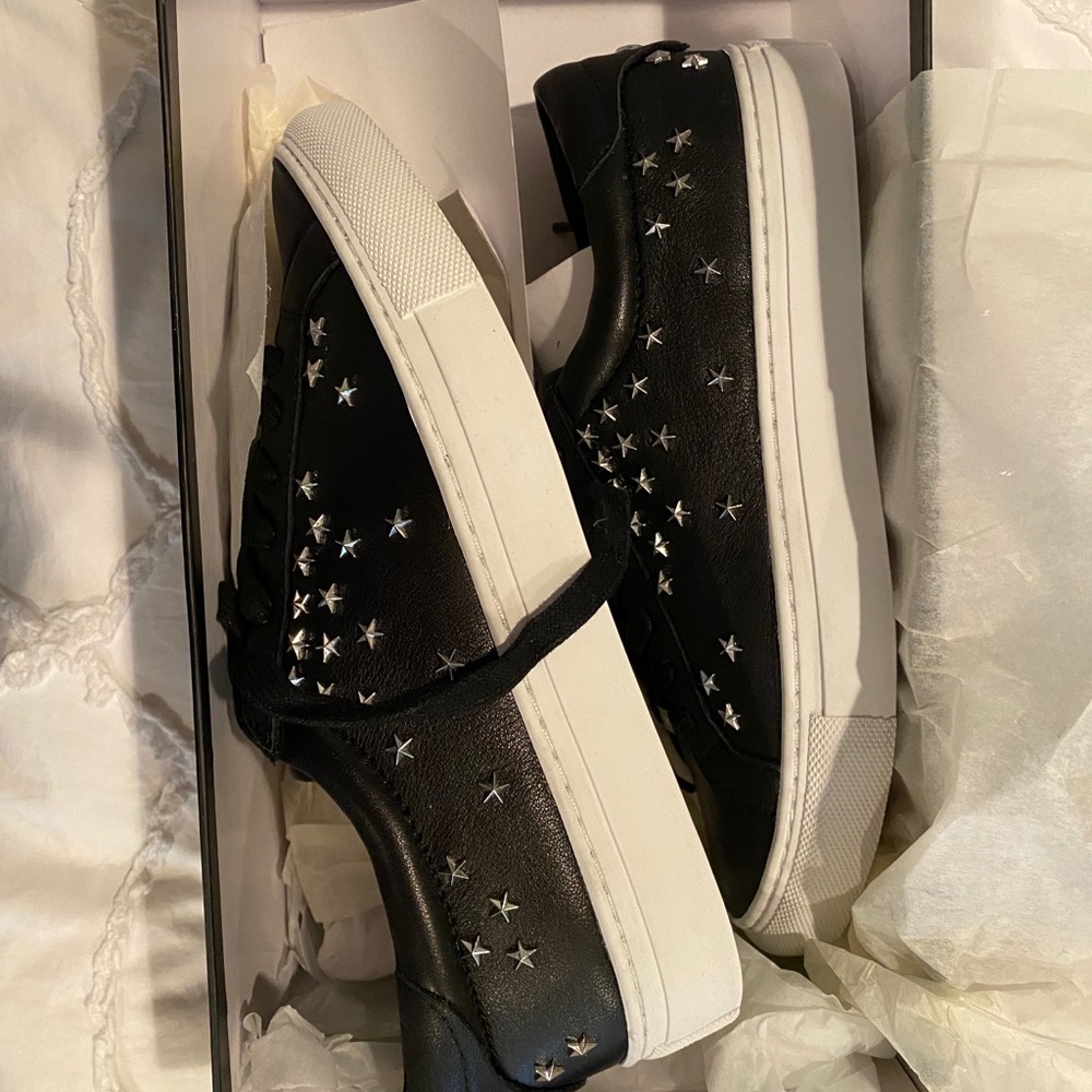 JSlides NYC Black Star Sneakers